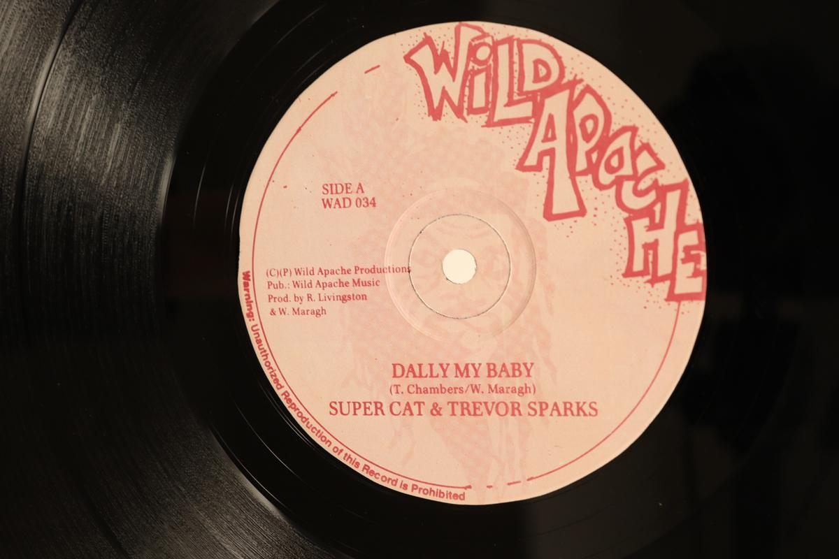 

12inch Record SUPER CAT TREVOR SPARKS Dally My Baby Your Love WAD034 Wild Apache UK Reggae Ska Dub Used