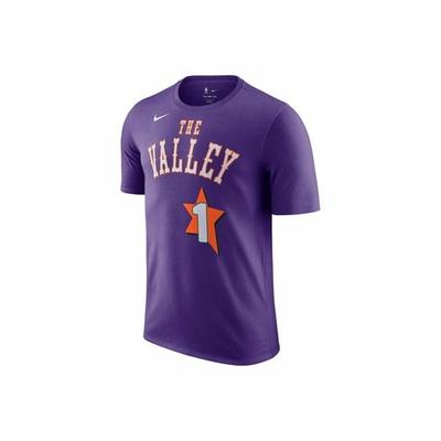 NBA Kollaboration Rundhals Pullover Kurzarm T-Shirt für Herren, Lila