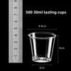 Thickened Disposable Cups Hard Airline Cups Heat Resistant Plastic Cups for Home Tea Wine