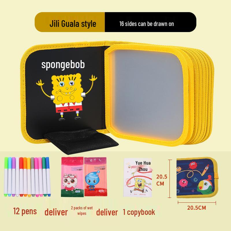Portable Children's Drawing and Coloring Board - Reusable, Erasable, and Compact Toy for Kids