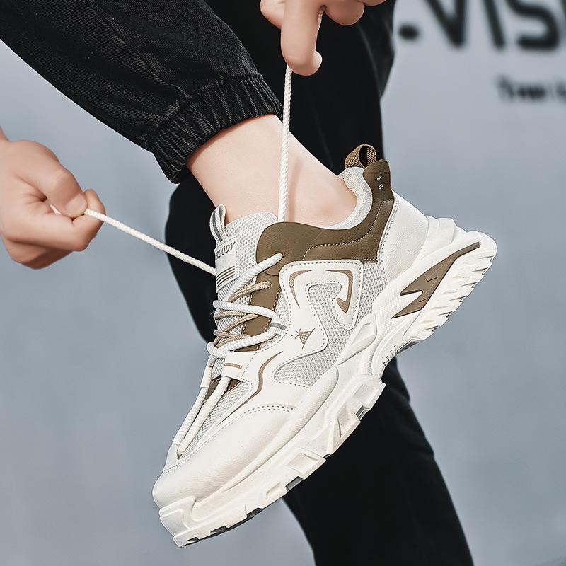 Frühlings-Mesh atmungsaktive Dad-Schuhe erhöhte Plateau-Laufschuhe Freizeit-Sportschuhe trendige Schuhe BK