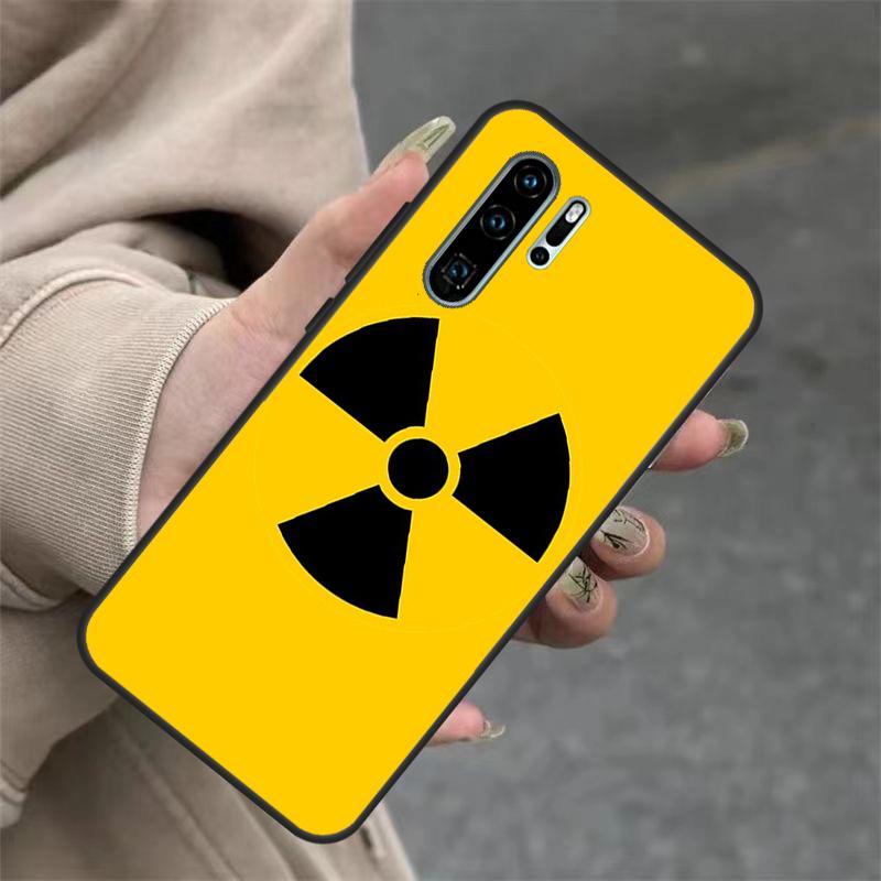 Nuclear Radiation Warning Sign Case For Huawei Nova 3i 7i 8i 11i Y60 Y70 Y90 Y61 Y91 10 9 SE 11 Pro P20 P40 P30 Lite Cover