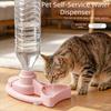 Stable Base Cat Drinking Machine Large Capacity Pet Drinking Station Cat Water Bowl Holder  Travel