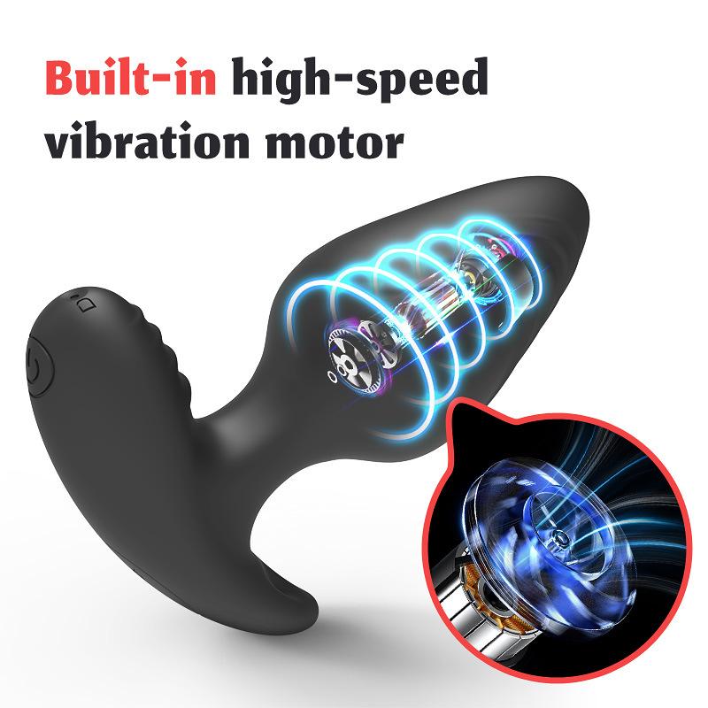 Remote Control Prostate Massager - Vibrating Anal Plug for Men & Women, Hands-Free Butt Plug with Vibration Modes, Adult Pleasure Toy