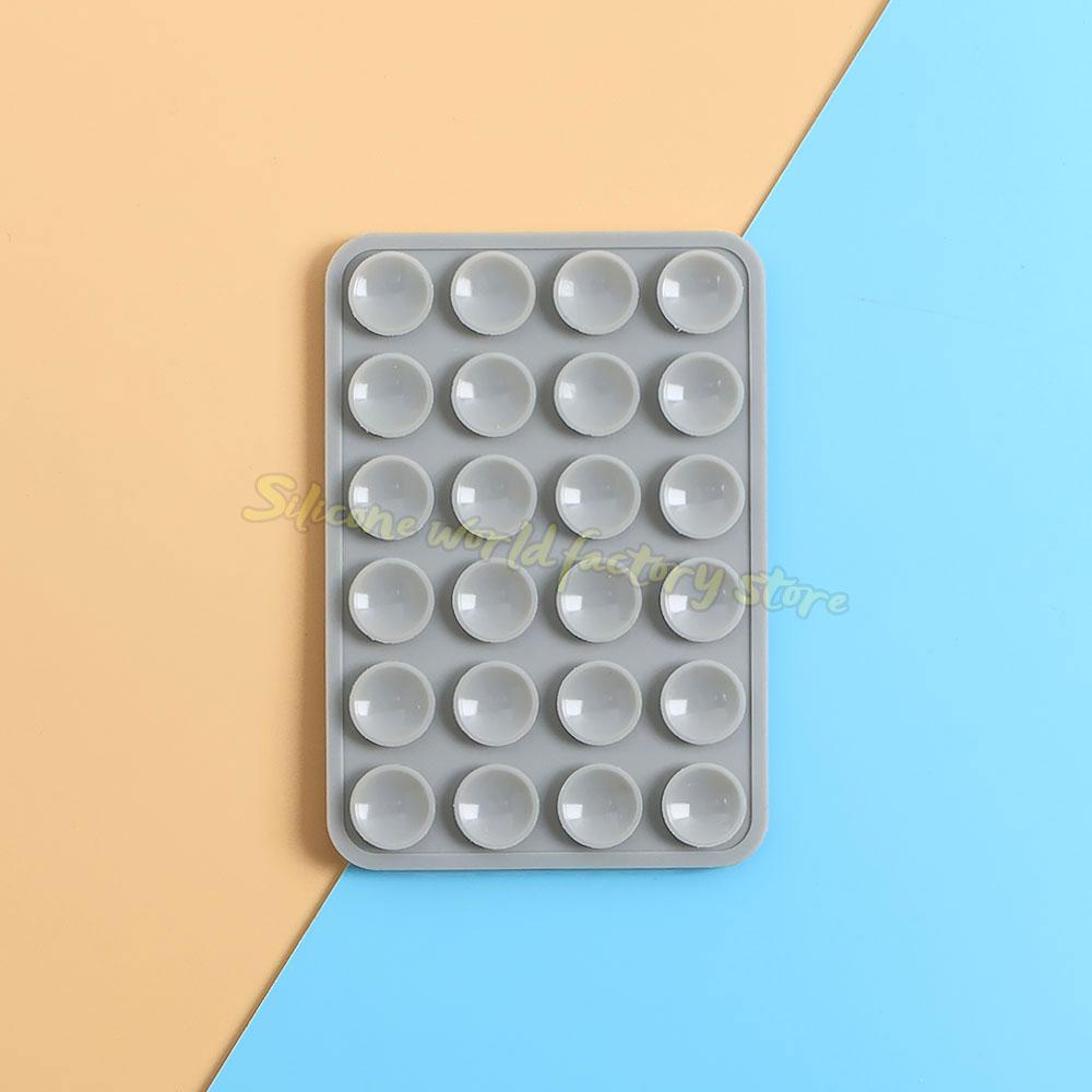 Silicone World Multifunctional Double-sided Silicone Suction Phone Holder Phone Case Anti-Slip Back Stickers Mat Wall Stand