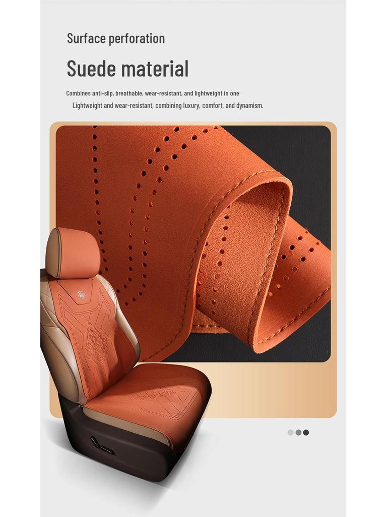 Buick LaCrosse & GL8 Suede Car Seat Cushion - All Seasons Saddle Design