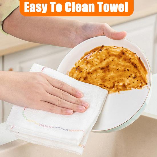 4Pcs Kitchen Dish Towels Easy To Clean Strong Water Absorption Soft Quick Drying Dish Clothes Stain-resistant Kitchen Towels