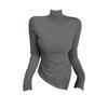 Women's Slim Fit Irregular Long Sleeve Top