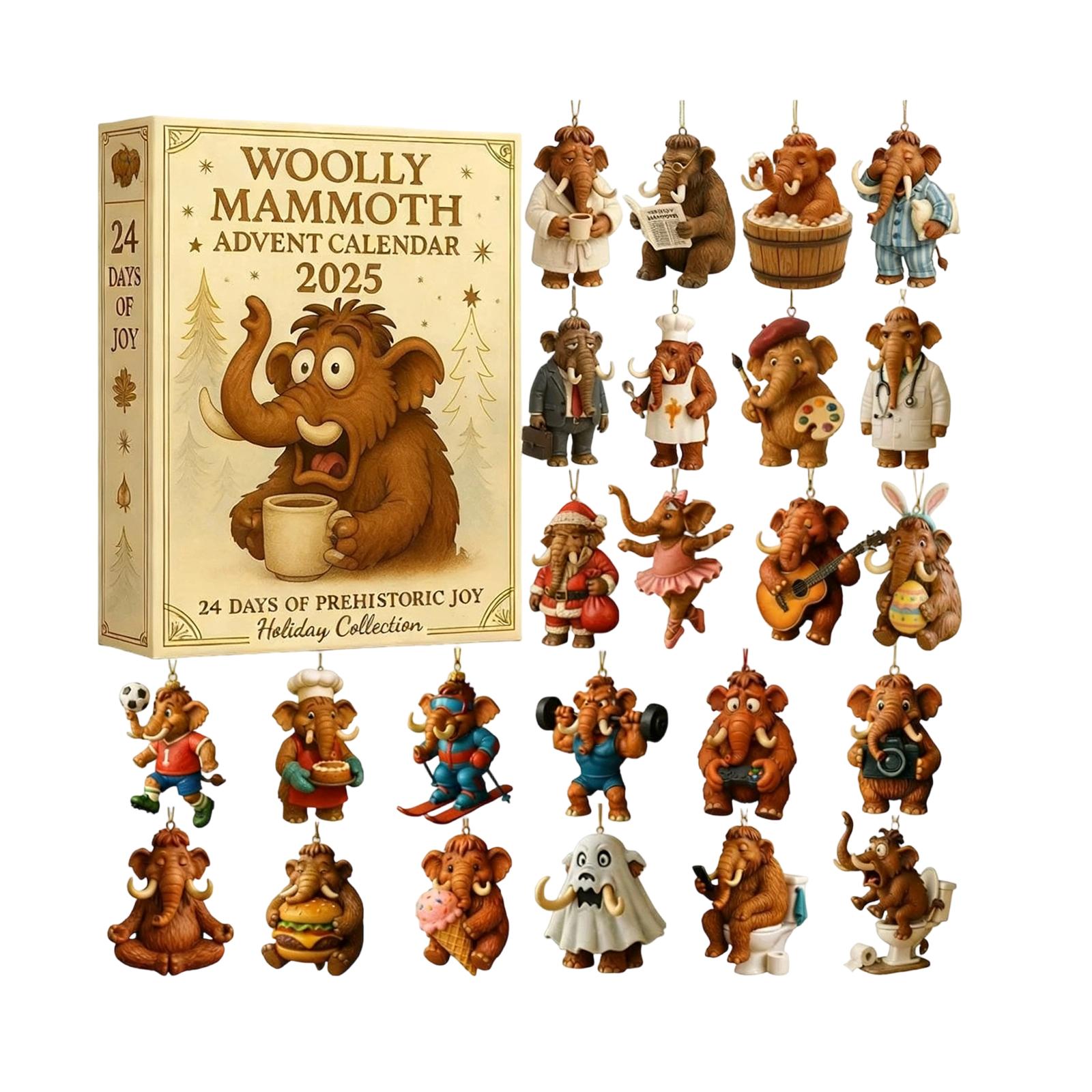 

1 PC 2D Terrier Advent Calendar Christmas Decoration Acrylic Pendant One Size