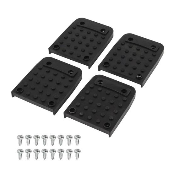 

4Pcs Anti-Slip Stilt Foot Pads Rubber Replacement Kit with Screws Easy to Use Stilt Foot Pad Replacement Set 4pcs