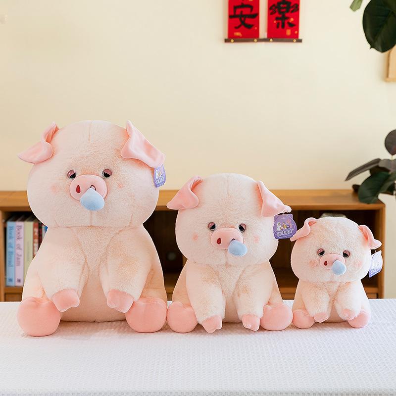 Cartoon Snot Pig Plush Toy Children's Comforting Doll Claw Machine Can Pull Snot Birthday Gift