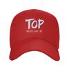 TOP Gib Niemals Auf Baseballkappe Lässig Polyester Verstellbar Outdoor Sportkappe für Unisex Erwachsene