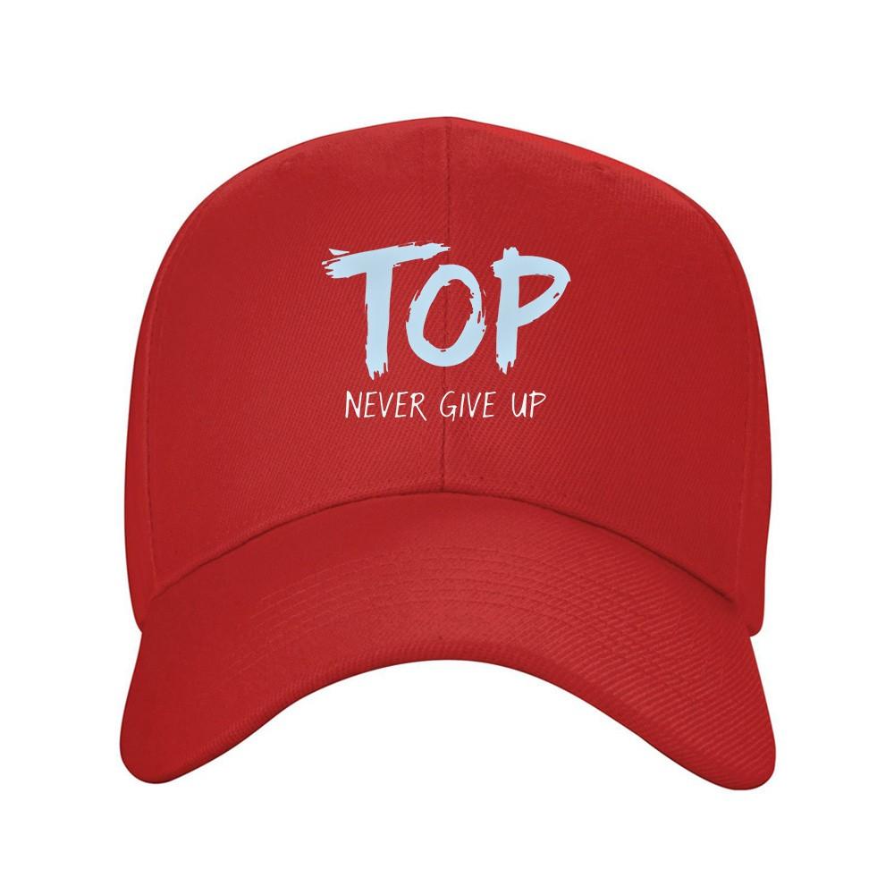TOP Gib Niemals Auf Baseballkappe Lässig Polyester Verstellbar Outdoor Sportkappe für Unisex Erwachsene