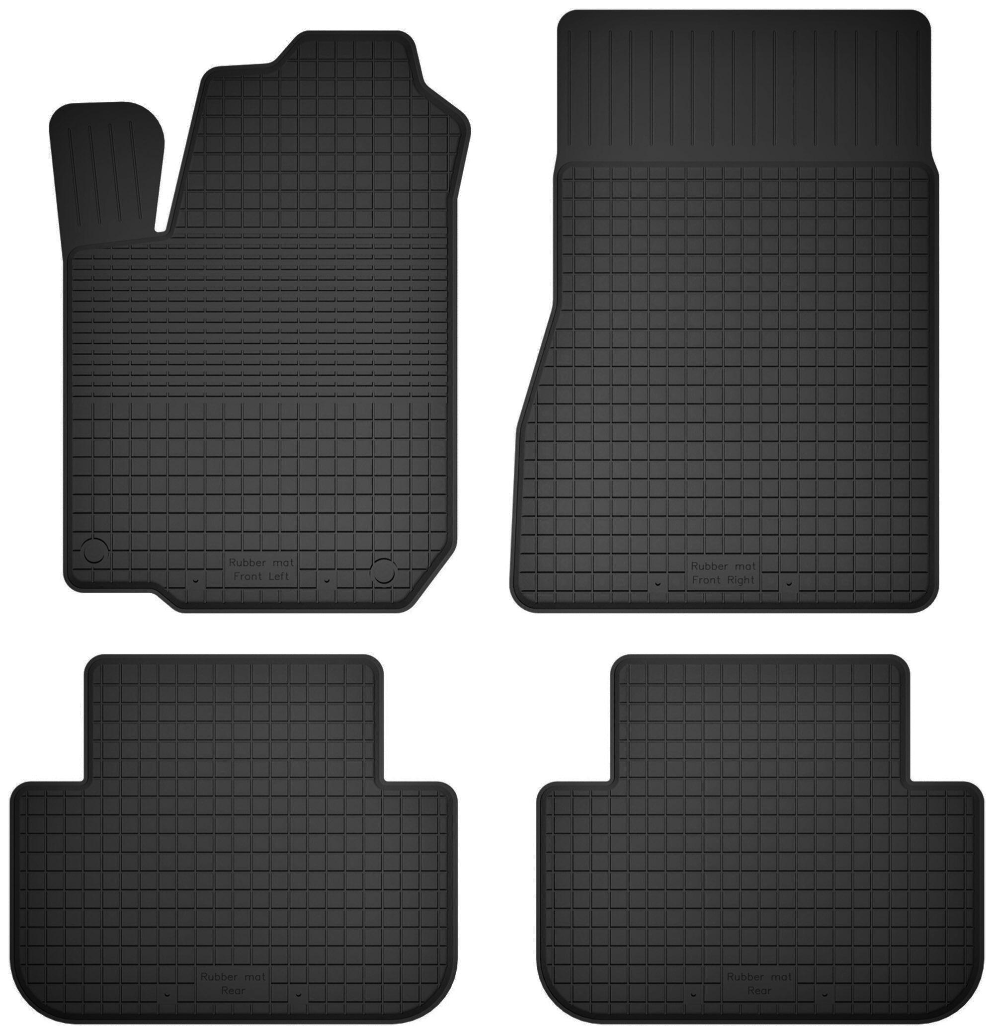 Rubber car mats, set of 4, universal for: Mazda Tribute SUV (2000-2011)