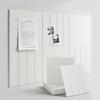 Felt Board Tiles Large Cork Board Alternative with Adhesive Tabs Thick Slat Wall Panels for Office Decor Push Pin Board