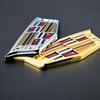AABHP1 6.3cm 9.2cm Car Trunk Emblem Side Body Sticker for Metal Alloy C-Pillar Lable Window Badge Decoration Cadillac XT5 ATSL XTS SRX