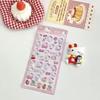 Kindao 3D Stickers Set 6 Sheets Cute Stylish Decorative Stickers for Girls Christmas Birthday Craft Phone Notebook Decorations