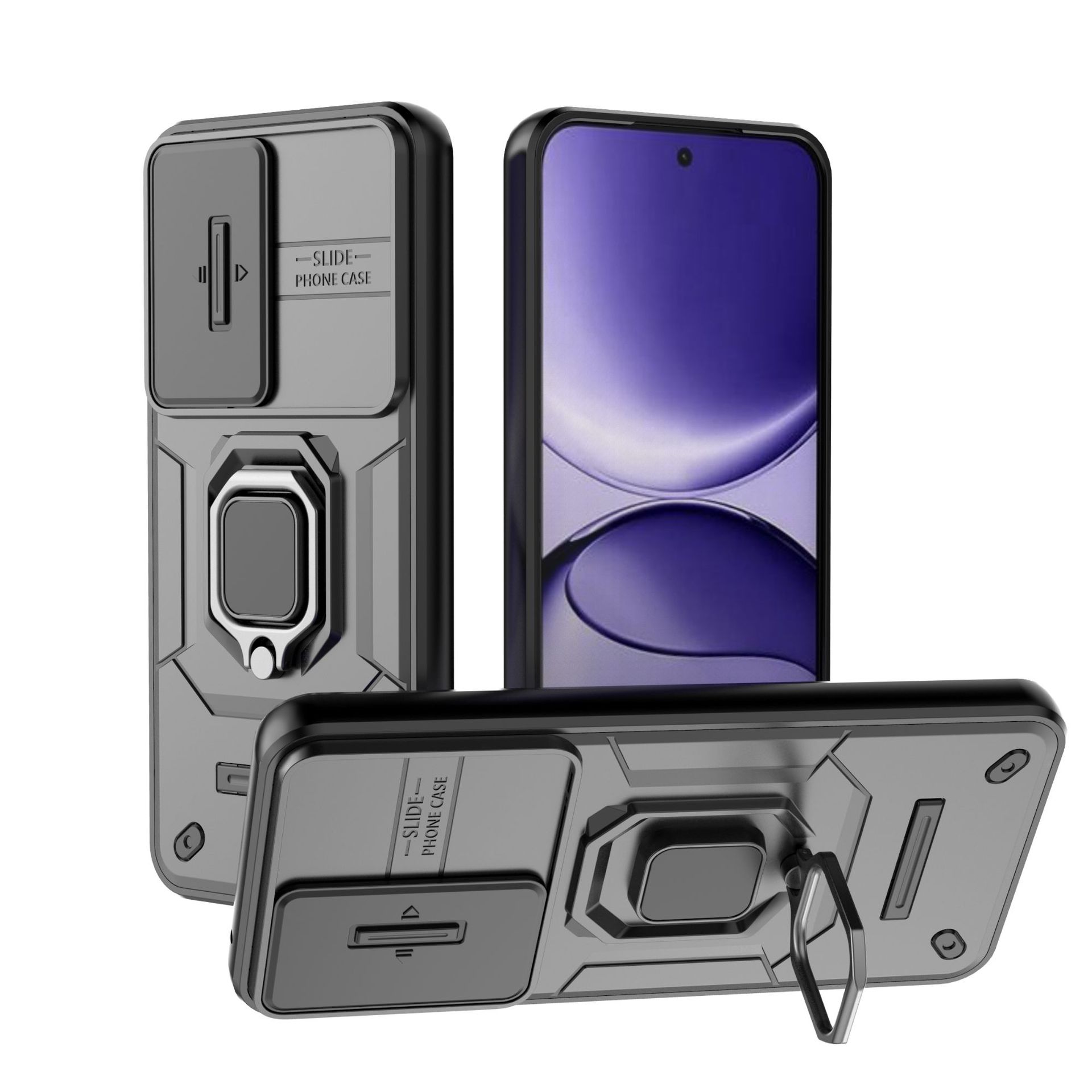 

Xiaomi Redmi Turbo 4 Pro/Xiaomi Poco F7 Phone Case,Military-Grade Magnetic Kickstand Phone Case Cover for Xiaomi Redmi Turbo 4 Pro/Xiaomi Poco F7 чёрный