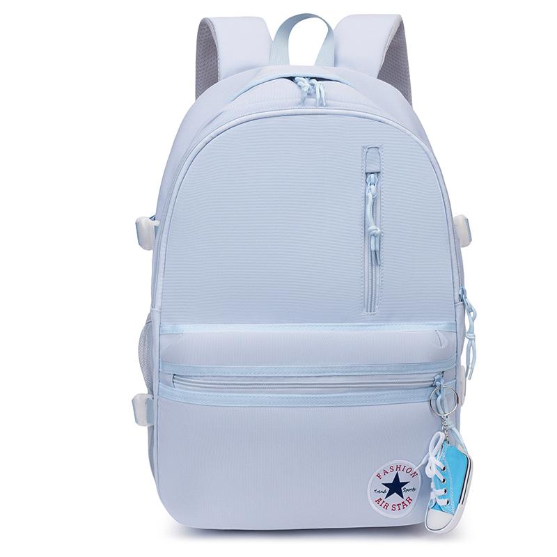 Zaino Monocolore Studenti Scuole Medie Grande Capacità Leggero Borsa Scolastica Borsa per Pendolari per Computer