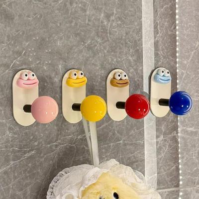 Sosis Ağzı Yapışkan Duvar Askıları Güçlü Su Geçirmez Banyo Havlu Askısı Delmesiz Kendinden Yapışkanlı Saklama Düzenleme Kancası