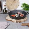 Patelnia Żeliwna Grill Ognisko do Piekarnika na Gaz Indukcję Talerz 30 cm