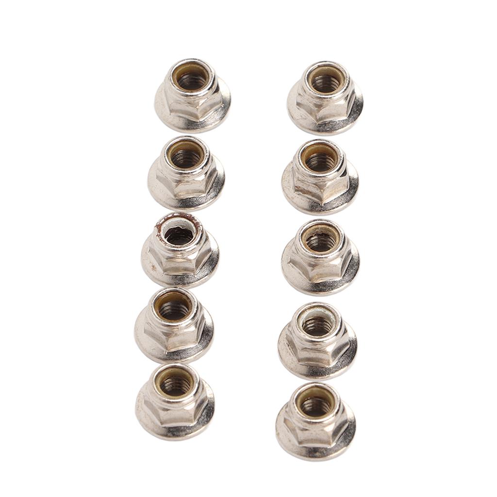 10 Pcs Lock Tire Nut Corrosion Resistant RC Model Car M5 Flange Nut Lock Tire Nut