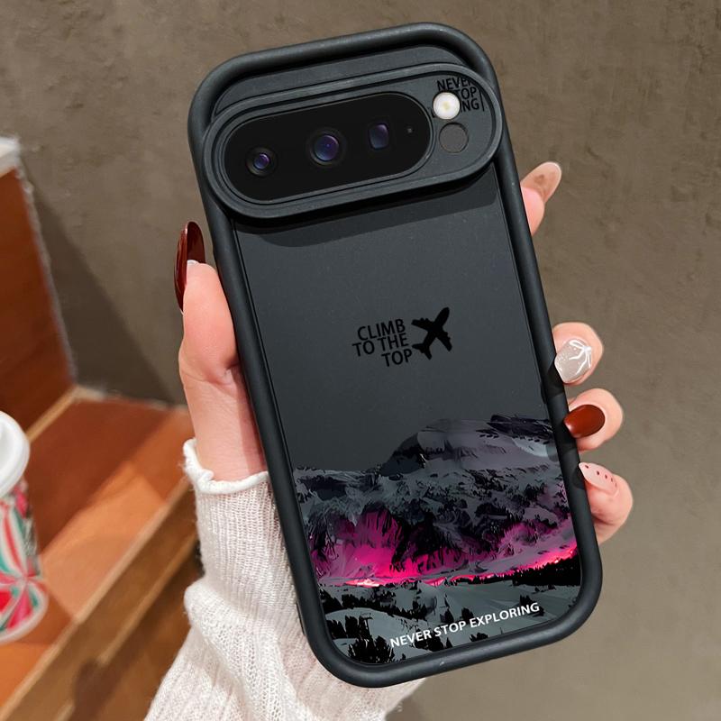 Чохол для Google Pixel 9 8 7 Pro 9 Pro XL 9A 8A 7A Візерунки подорожей Снігові гори Цукерковий колір М'який ТПУ Силіконовий Ударостійкий Чохол для телефону