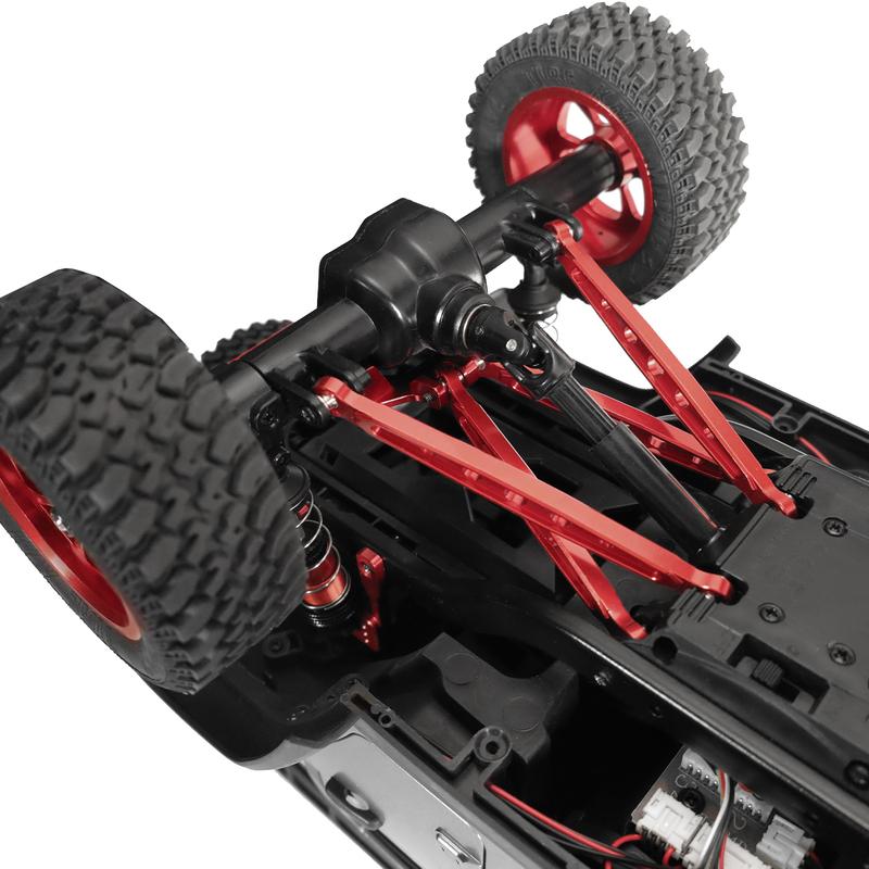 Aluminum alloy chassis rod rod fixed seat steering rod servo arm set for MN128 86 G500 remote control car accessories