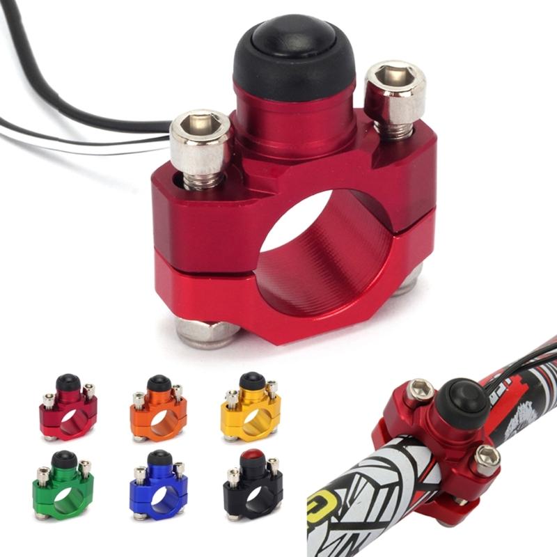 CNC Motorcycle Universal Stop Start Kill Switch Button With Rotating Bar Clamp Suitable For YZF WRF CRF EXC XCF 125 250