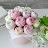 Stampo in Silicone Fai da Te per Candela Aromatiche Floreali di San Valentino Stampo 3D per Torta Mousse Rosa Cioccolato Stampo per Sapone Fatto a Mano Decorazioni per Casa Camera da Letto
