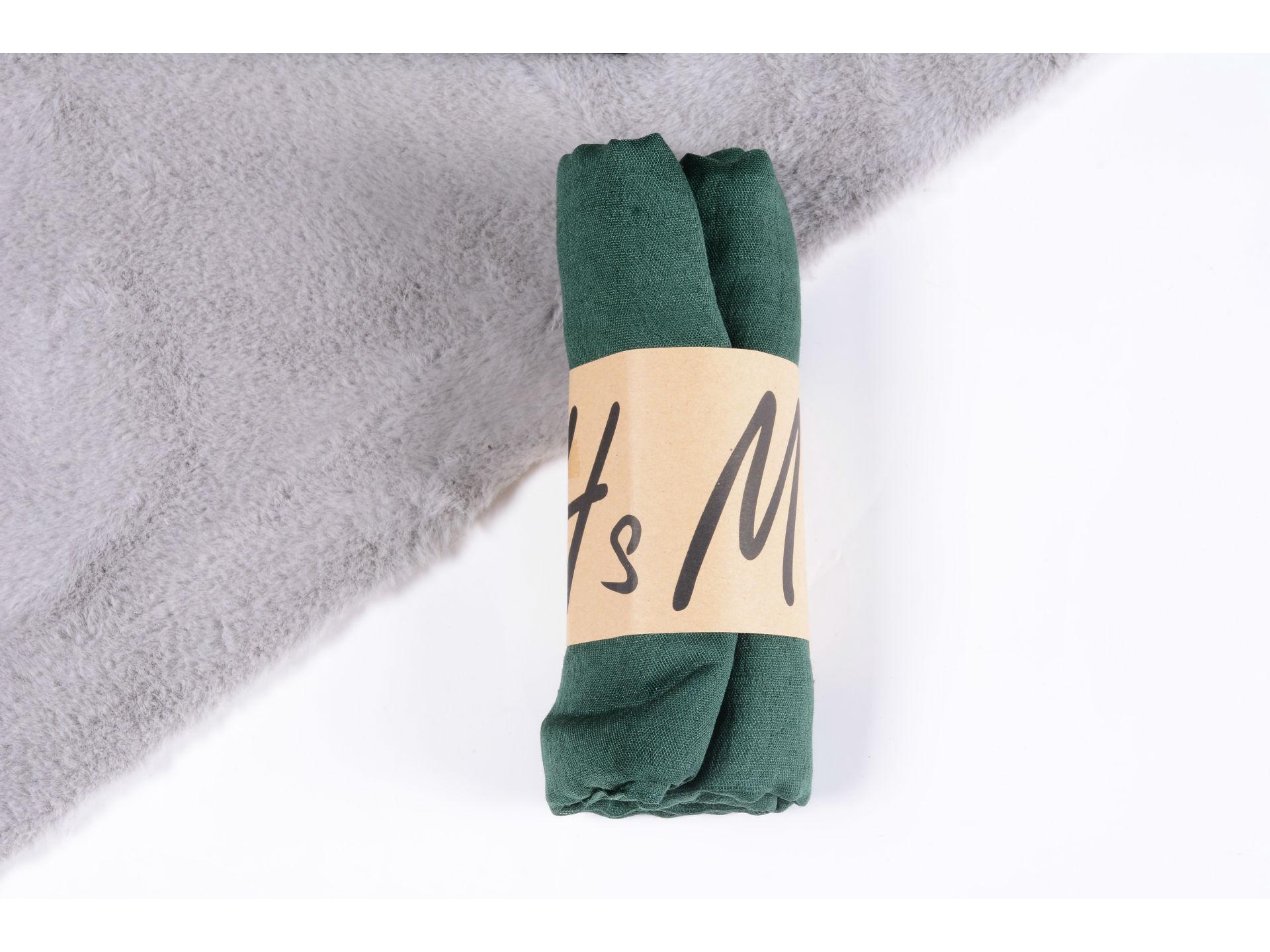 

Женский весенне-летний хлопково-льняной шарф - этнический однотонный плиссированный марлевый платок и шелковый головной платок. 50x160 cm