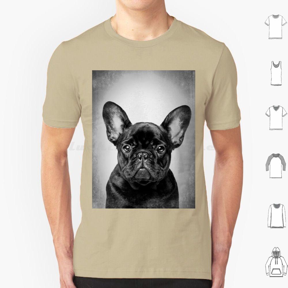 French Bulldog Black DogBw VintageT Shirt Cotton Men Women DIY Print French Bulldog Bulldog French Bulldog Dog Black French