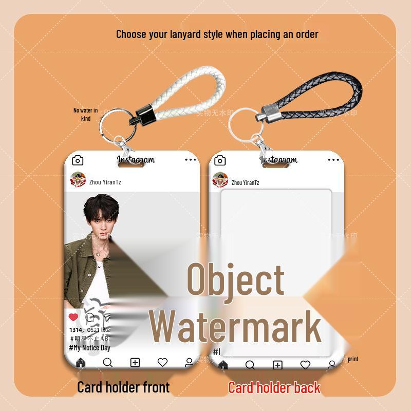 Zhou Yiran Studenten-Lanyard-Kartenhalter: Passt für Bus-, Wasser-, Campus-, Zugangs- und Schiebereis-Karten.