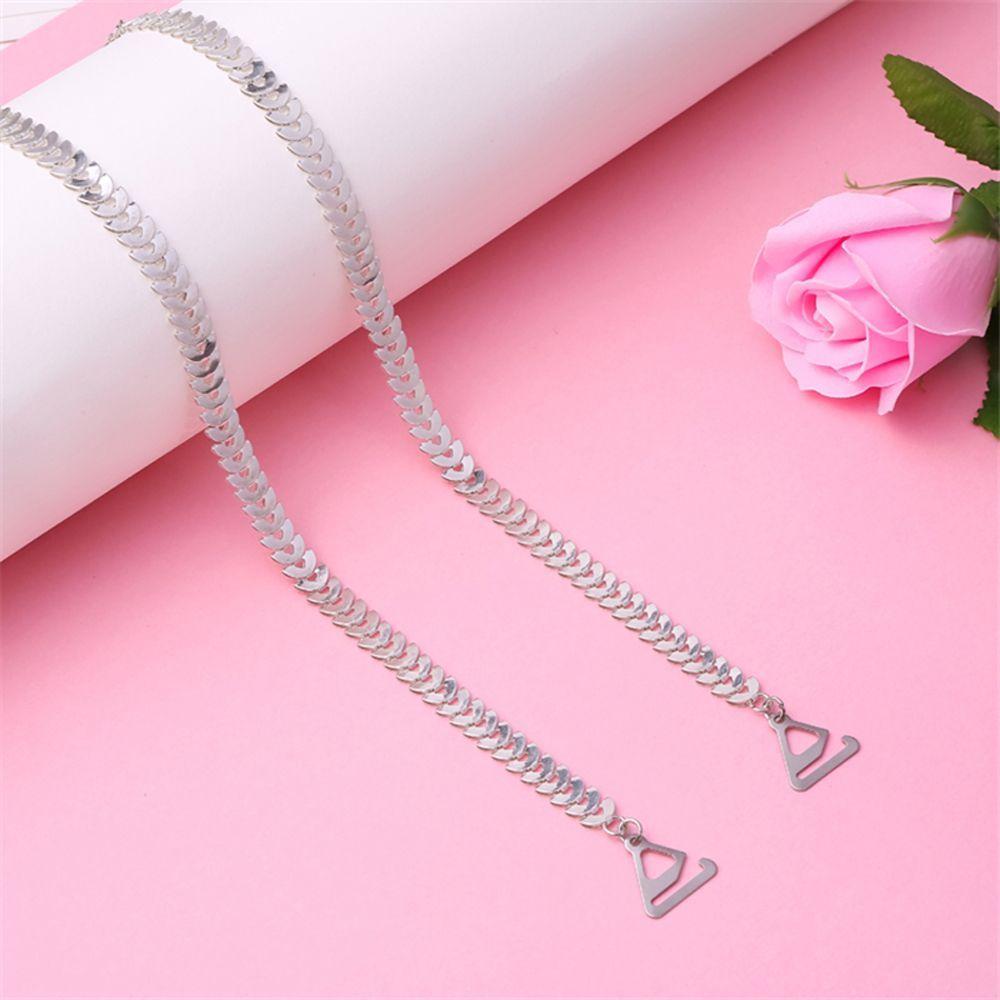 Leaves Summer Metal Chain Women Bra Belt Bra Accessories Brassiere Straps Pearl Shoulder Strap