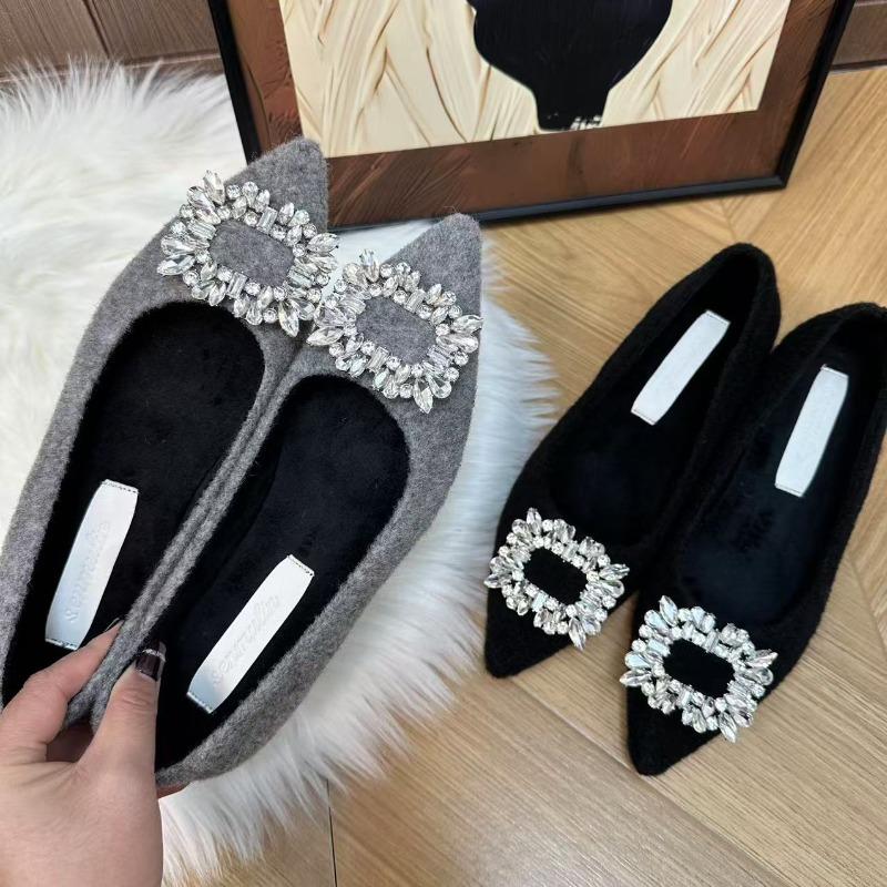 

New retro pointed inner height increase Mary Jane shoes women s one-word buckle soft sole shallow mouth single shoes Mao Mao shoes 34 серый