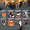 100PCS Self-adhesive Halloween Plastic Candy Pouch Pumpkin Halloween Biscuit Gift Bag   Party