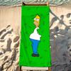 Cartoon Towel Beach Towel Travel Lightweight Skin Friendly  The S-Simpsons For Pool Beach Camping Cruise Summer