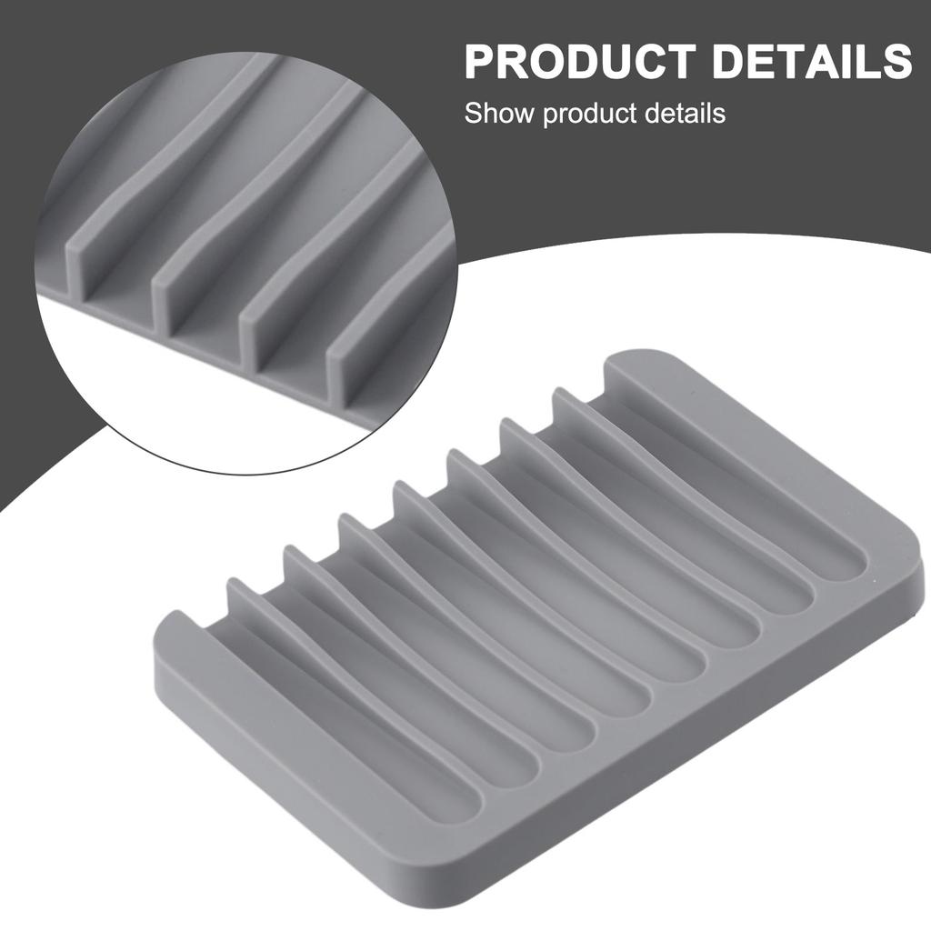 Perfect Innovative Easy To Clean High Quality Silicone Self Draining Soap Dish Compact And Soap Holder Bathroom Accessories
