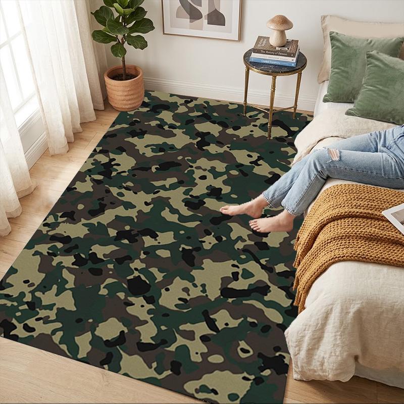 Camouflage Living Room Nonslip Area Rug Soft Carpet For Bedroom Game Playroom Sofa Office Home Decor Doormat Christmas Gift C9301444