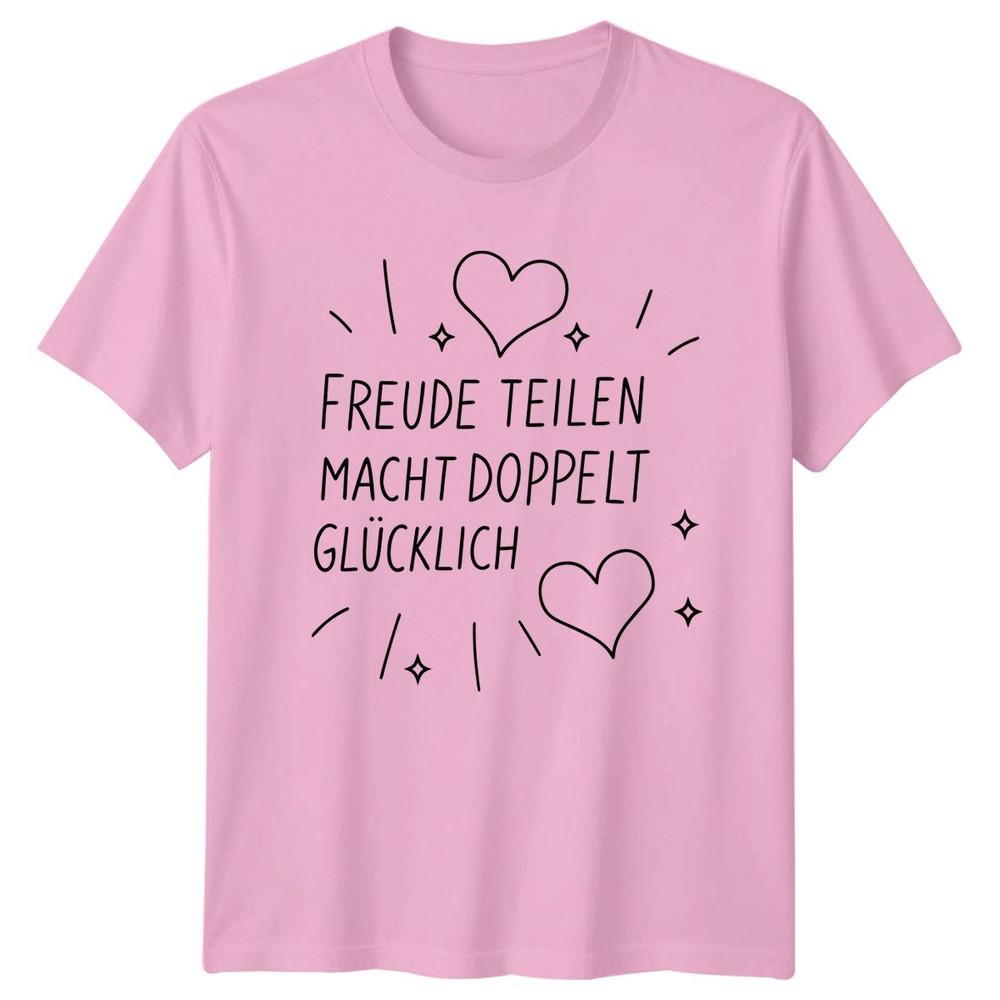 Freude Teilen Macht Doppelt Glcklich TShirt GerUnisex Quote Kindness 2026 Gift