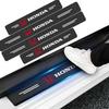 Auto Heiß FIT Karbonfaser Auto Türschweller Schutz 3D Aufkleber Auto Zubehör Für Honda Civic Fit City Cry Accord CB500 Cb650r F