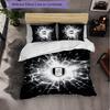 Set Biancheria da Letto Fulham Football 3 Pezzi Morbido Set Copripiumino con Federe Set Decorazione Camera da Letto per la Casa