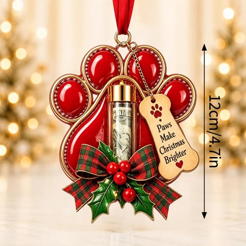 Christmas Cash Boxes Ornament Christmas Tree Money Holder Hanging Pendants Christmas New Year Money Gift Boxes Decorations