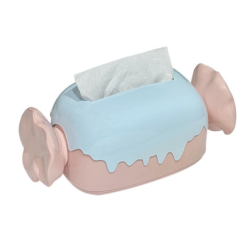 

Plastic Napkin Holder Decorative Paper Container High-End Sense Paper Towel Dispenser Coffee Table рожевий