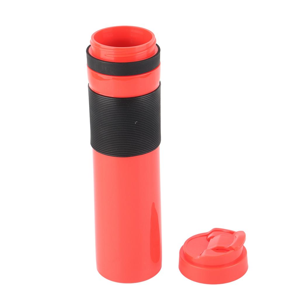 350ml Portable Coffee Press Bottle Tea Coffee Maker Drinking Water Cup for Travelling Black