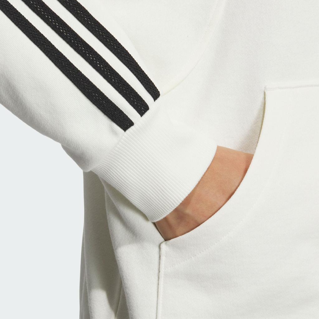 Adidas FW24 Knit Jacket 3-Stripes Retro Sports Casual Stand Collar Long Sleeve Jacket Women Jacket White JN0760