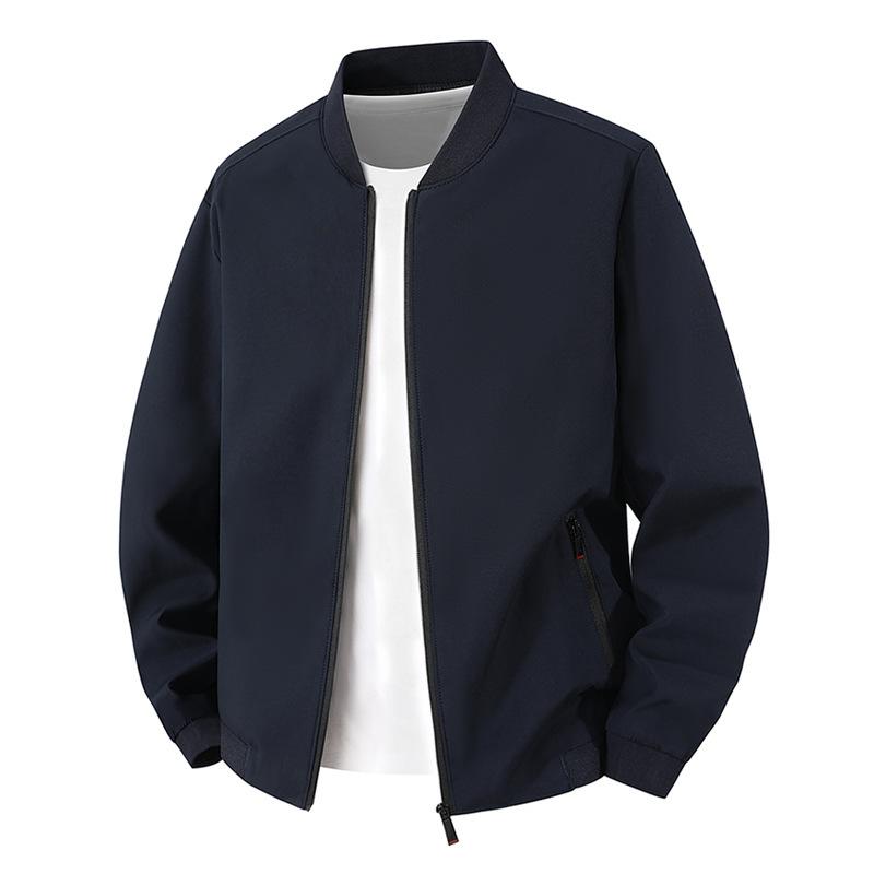 Men Baseball Jacket Lightweight Casual Coat Spring Autumn Thin Loose Outerwear Fashion Male Tops