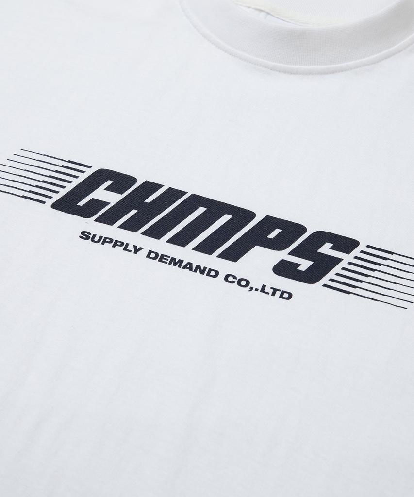 BORN CHAMPS Champs Italic Logo Long Sleeve B22Ft03Wh