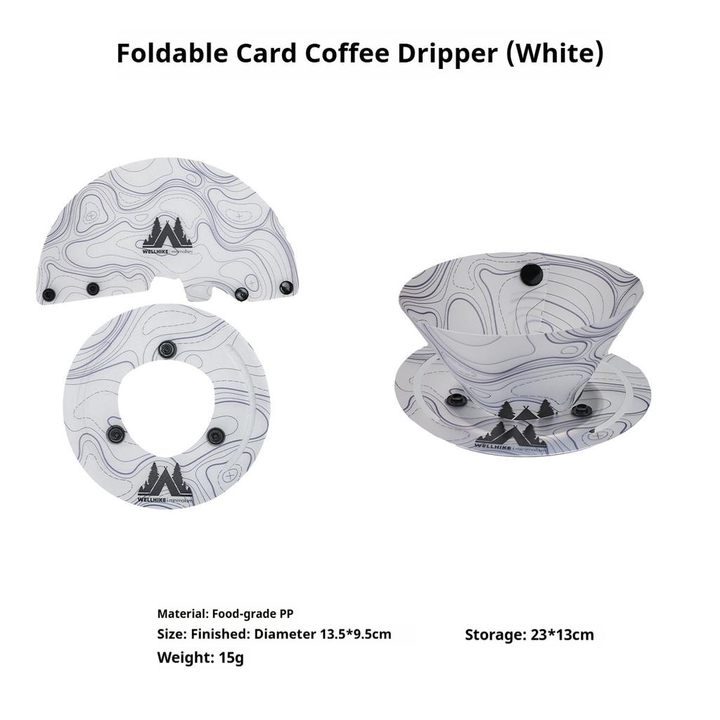 WeeHike Ultralight Portable Foldable Multi Purpose Outdoor Tableware Set Bowl Plate Coffee Filter Funnel Water Cup For Camping