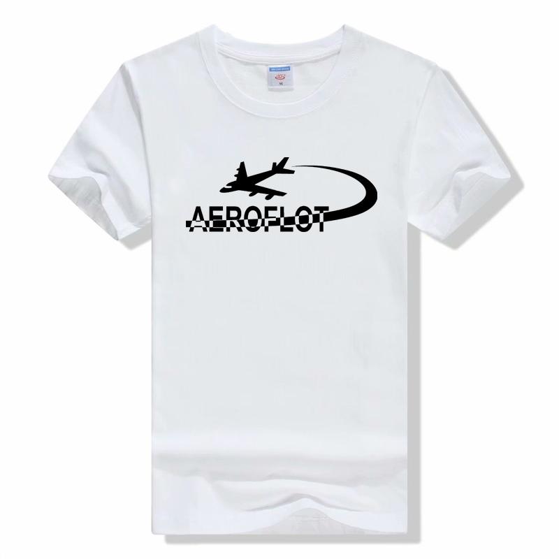 Aeroflot Russian Airlines T-Shirt unisex casual cotton tshirt summer Breathable fashion short sleeve tee